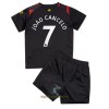 Officiële Voetbalshirt + Korte Broek Manchester City Joao Cancelo 7 Uit 2022-23 - Kids